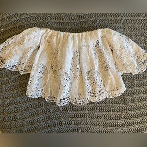 White off the shoulder blouse